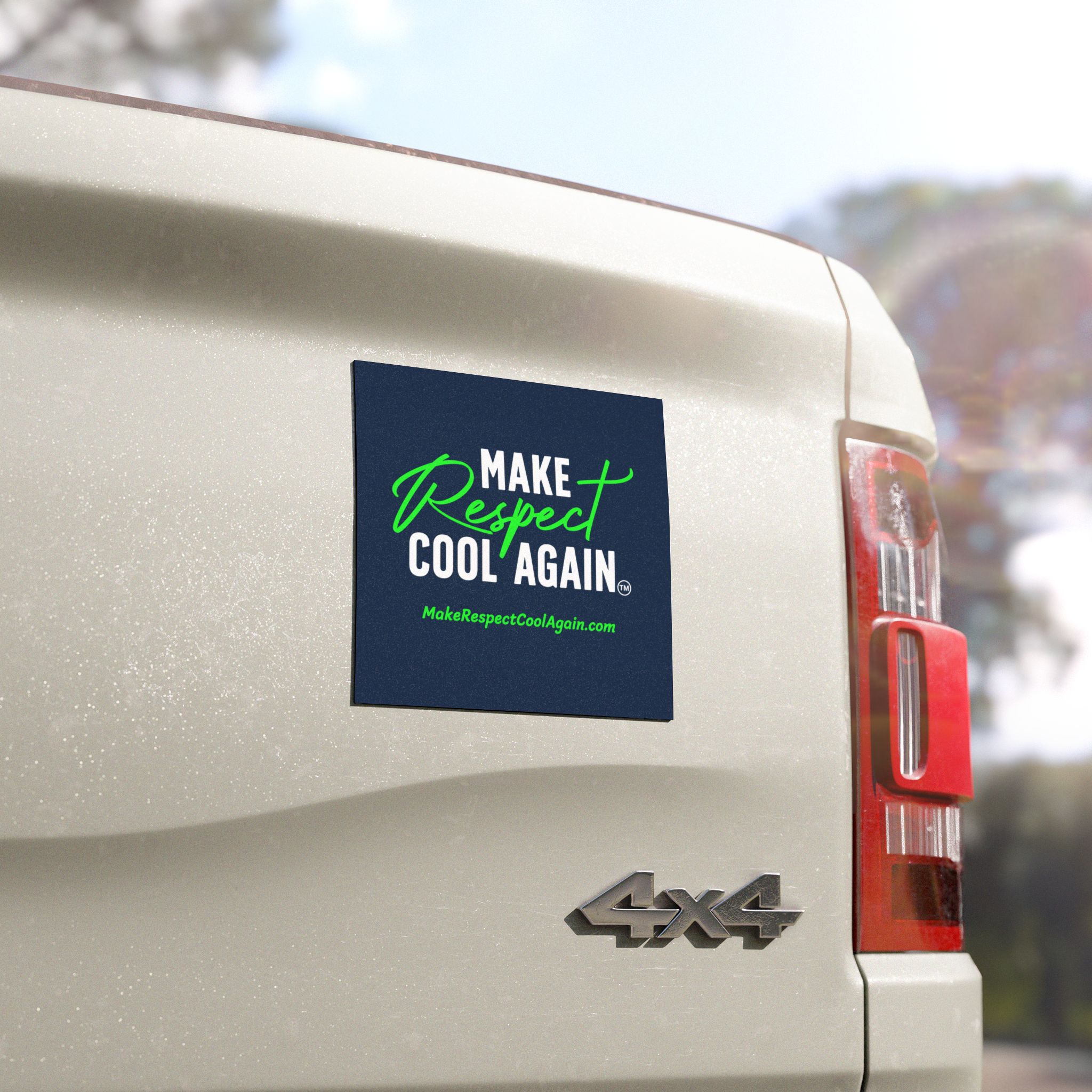 Official Make Respect Cool Again Car Bumper Magnet